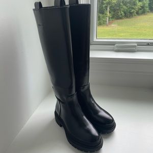 Black H&M knee-high boots